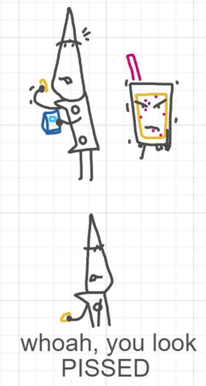 A panel from Running Duos, episode four of the Board Boards object show by Furretwalk/WalkingFurret.